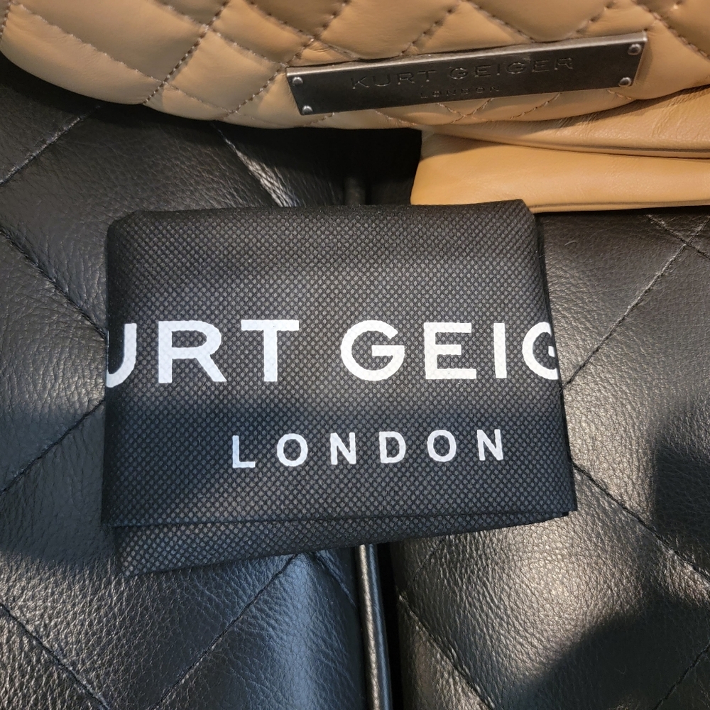 Kurt Geiger Beige Quilted Crossbody Bag - Picture 9 of 16